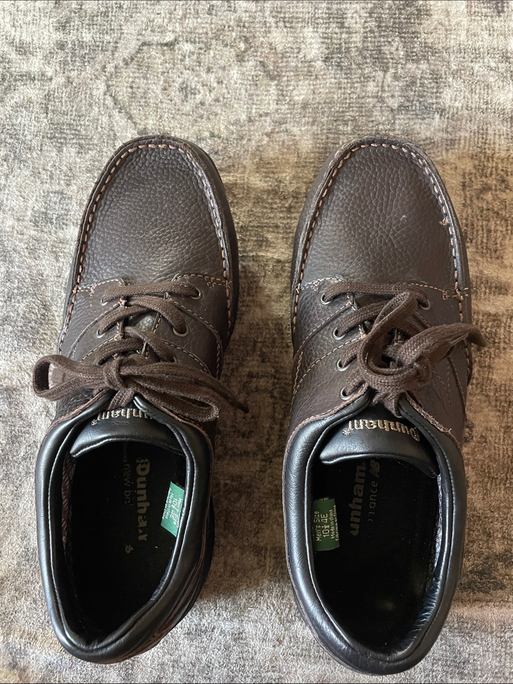 Dunham Dark Brown Pebbled Leather Chukka Boots